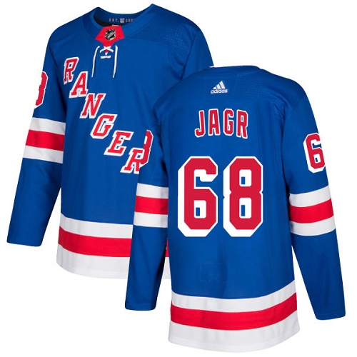 Adidas Men New York Rangers #68 Jaromir Jagr Royal Blue Home Authentic Stitched NHL Jersey